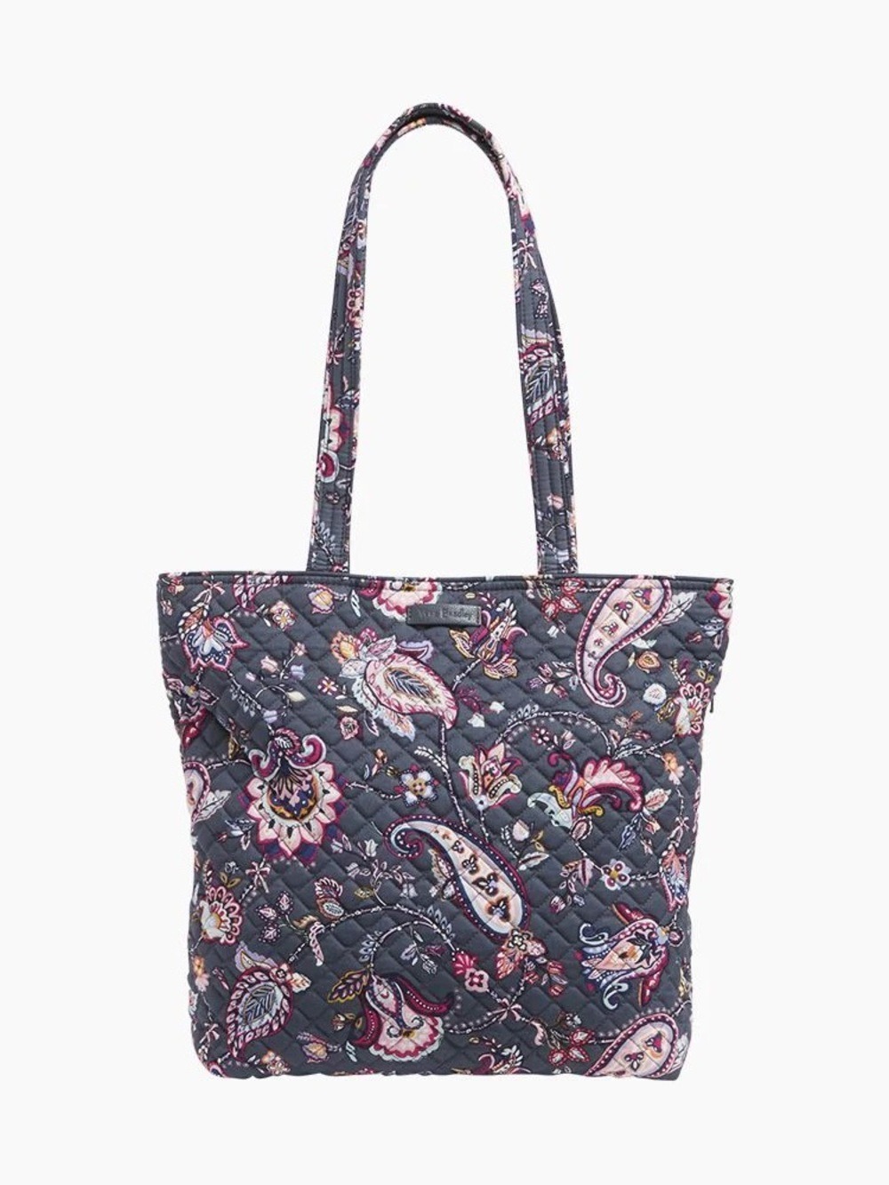 Vera Bradley Quilted Tote Bag Felicity Paisley Pattern Coastal Grandma Teacher - Picture 1 of 6